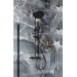 Sapho Solaris - Set de douche avec thermostat, 5 jets, noir mat WD139B