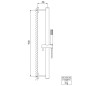 Steinberg 100 - Set de pommeau de douche, barre et flexible, or rose 100 1601 RG