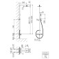 Steinberg 120 - Set de douche avec thermostat, 200x145 mm, chrome 120 2720 1
