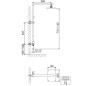Steinberg 120 - Set de douche sans robinetterie, 200x145 mm, chrome 120 2770