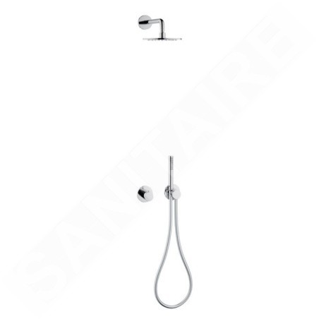 Keuco IXMO - Set de douche avec thermostat à encastrer, diamètre 25 cm, chrome 59602010001