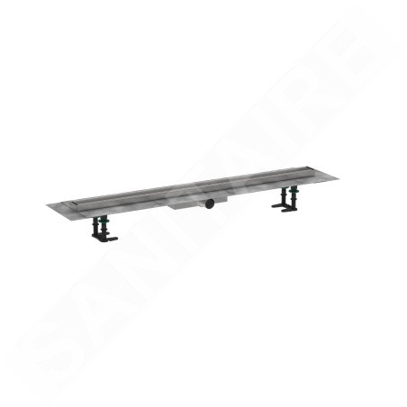 Hansgrohe RainDrain Compact - Caniveau de douche 100 cm pour insertion de carreaux, avec grille 56171000