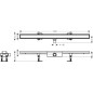 Hansgrohe RainDrain Compact - Caniveau de douche 100 cm pour insertion de carreaux, avec grille 56171000