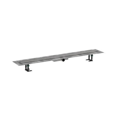 Hansgrohe RainDrain Compact - Caniveau de douche 120 cm, avec grille, acier inoxydable brossé 56172800