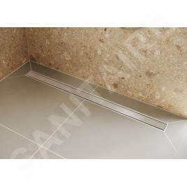Hansgrohe RainDrain Original - Caniveau de douche linéaire 60 cm, avec grille, acier inoxydable brossé 56196800