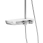Ravak Termo - Set de douche avec thermostat, diamètre 25 cm, 3 jet, chrome/blanc X070161