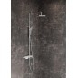 Ravak Termo - Set de douche avec thermostat, diamètre 25 cm, 3 jet, chrome/blanc X070161