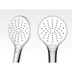 Ravak Termo - Set de douche avec thermostat, diamètre 25 cm, 3 jet, chrome/noir X070162