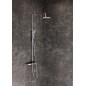 Ravak Termo - Set de douche avec thermostat, diamètre 25 cm, 3 jet, chrome/noir X070162 Ravak Termo - Set de douche avec thermostat, diamètre 25 cm, 3 jet, chrome/noir X070162
