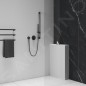 Ravak Douches - Barre de douche, 70 cm, noir mat X07P679