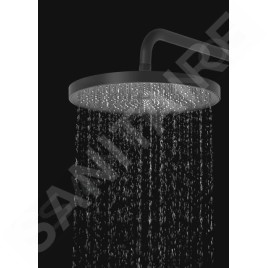 kielle Vega - Set de douche avec mitigeur encastré, 2 sorties, avec accessoires et corps d’encastrement, noir mat 20618SP24