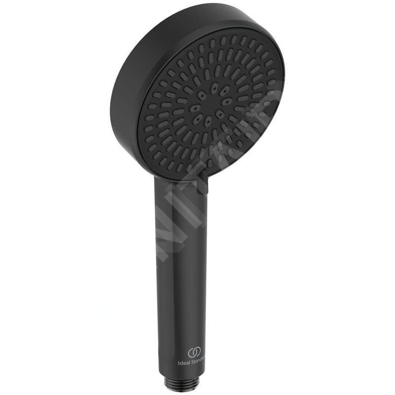 Ideal Standard ALU+ - Pommeau de douche, 2 jets, noir soyeux BD580XG
