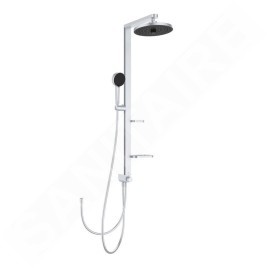 Ideal Standard ALU+ - Set de douche sans mitigeur, diamètre 26 cm, 2 jets, argenté BD585SI
