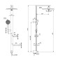 Ideal Standard ALU+ - Set de douche sans mitigeur, diamètre 26 cm, 2 jets, argenté BD585SI Ideal Standard ALU+ - Set de douche sans mitigeur, diamètre 26 cm, 2 jets, argenté BD585SI