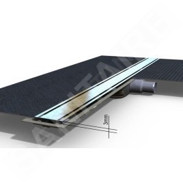 I-Drain Level-3 - Grille en inox pour caniveau douche Level- 3 brossé, longueur 1200 mm IDRO1200Z