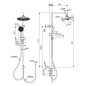 Ideal Standard CeraTherm - Set de douche sans mitigeur, diamètre 26 cm, 2 jets, chrome BD747AA