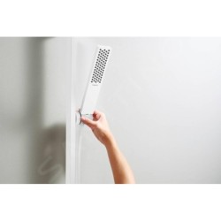 Hansgrohe Pulsify E - Set pomme de douche, barre et flexible, EcoSmart+, blanc mat 24371700