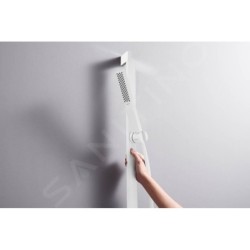Hansgrohe Pulsify E - Set pomme de douche, barre et flexible, EcoSmart+, blanc mat 24371700