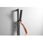 Hansgrohe Pulsify E - Ensemble pomme de douche, tige et flexible, EcoSmart, noir mat 24380670