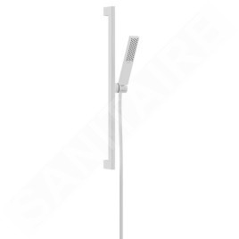 Hansgrohe Pulsify E - Ensemble pomme de douche, tige et flexible, EcoSmart, blanc mat 24380700