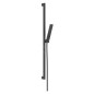 Hansgrohe Pulsify E - Set de pommeau de douche, barre et flexible, EcoSmart+, noir mat 24381670