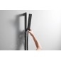 Hansgrohe Pulsify E - Set de pommeau de douche, barre et flexible, EcoSmart+, noir mat 24381670