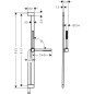 Hansgrohe Pulsify S - Set pomme de douche, barre et flexible, EcoSmart+, blanc mat 24383700