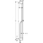 Hansgrohe Unica - Barre de douche 96 mm, avec flexible, blanc mat 24401700