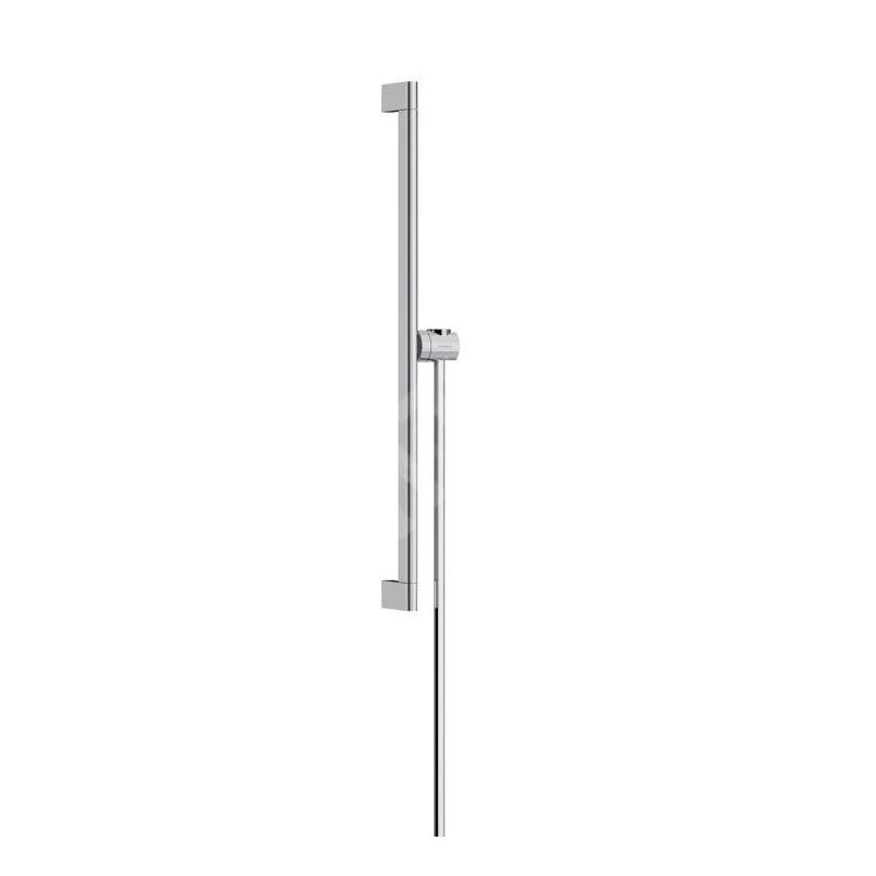 Hansgrohe Unica - Barre de douche 66 mm, avec flexible de douche, chrome 24402000
