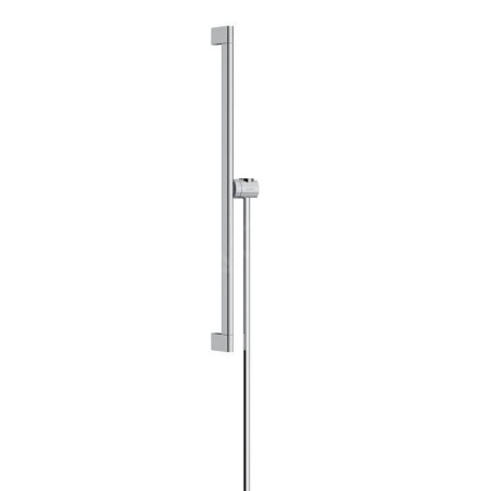 Hansgrohe Unica - Barre de douche 66 mm, avec flexible de douche, chrome 24402000
