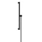 Hansgrohe Unica - Barre de douche 66 mm, avec flexible, noir mat 24402670
