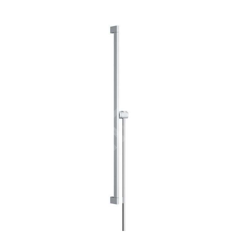 Hansgrohe Unica - Barre de douche 66 mm, avec flexible de douche, chrome 24404000
