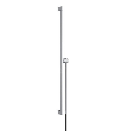 Hansgrohe Unica - Barre de douche 66 mm, avec flexible de douche, chrome 24404000