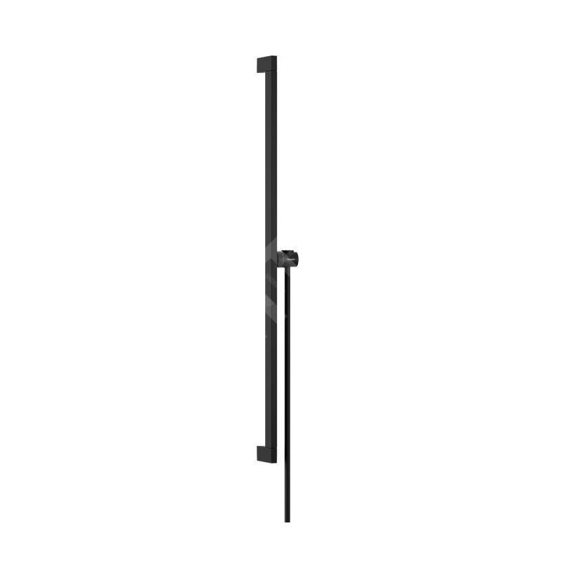 Hansgrohe Unica - Barre de douche 66 mm, avec flexible, noir mat 24404670