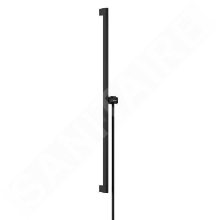 Hansgrohe Unica - Barre de douche 66 mm, avec flexible, noir mat 24404670