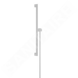 Hansgrohe Unica - Barre de douche 95 mm, avec flexible, blanc mat 24405700