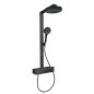 Hansgrohe Rainfinity - Set de douche avec thermostat, diamètre 25 mm, 3 jet, noir mat 28742670