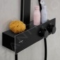 Hansgrohe Rainfinity - Set de douche avec thermostat, diamètre 25 mm, 3 jet, noir mat 28742670