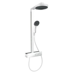 Hansgrohe Rainfinity - Set de douche avec thermostat, diamètre 25 mm, 3 jet, blanc mat 28742700