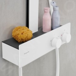 Hansgrohe Rainfinity - Set de douche avec thermostat, diamètre 25 mm, 3 jet, blanc mat 28742700