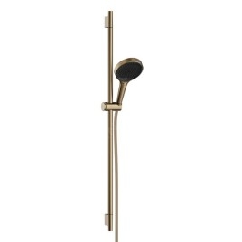 Hansgrohe Rainfinity - Set pomme de douche, barre et flexible, 3 jets, EcoSmart, bronze brossé 28744140