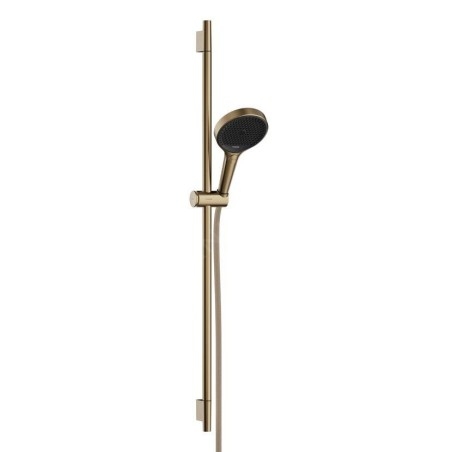 Hansgrohe Rainfinity - Set pomme de douche, barre et flexible, 3 jets, EcoSmart, bronze brossé 28744140
