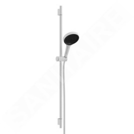 Hansgrohe Rainfinity - Set pomme de douche, barre et flexible, 3 jets, EcoSmart, blanc mat 28744700