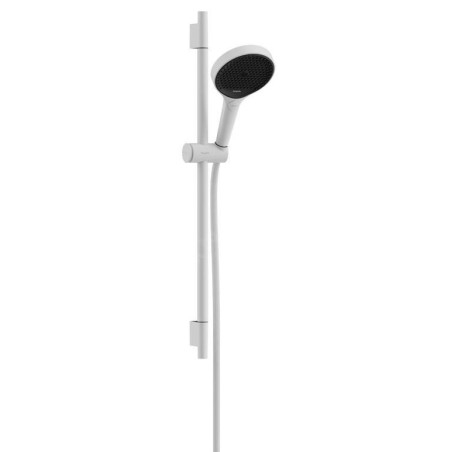 Hansgrohe Rainfinity - Set pomme de douche, barre et flexible, 3 jets, blanc mat 28745700
