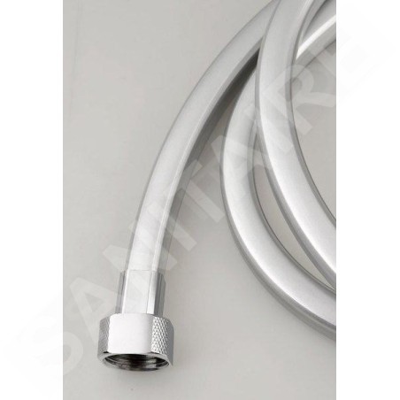 Sapho Quadroflex - Flexible de douche anguleux, 150 cm, argent/chrome 1208-13