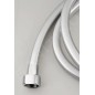 Sapho Quadroflex - Flexible de douche anguleux, 150 cm, argent/chrome 1208-13