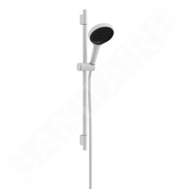 Hansgrohe Rainfinity - Set pomme de douche, barre et flexible, 3 jets, EcoSmart, blanc mat 28746700
