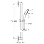 Grohe Vitalio Start - Set de pommeau de douche, barre et flexible, 2 jets, chrome 26954001 Grohe Vitalio Start - Set de pommeau de douche, barre et flexible, 2 jets, chrome 26954001