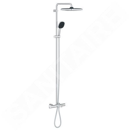 Grohe Vitalio Comfort - Set de douche avec thermostat de bain, 25x25 cm, 2 jets, chrome 26984001