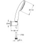 Grohe Vitalio Start - Set de pommeau de douche, support et flexible, chrome 27944001